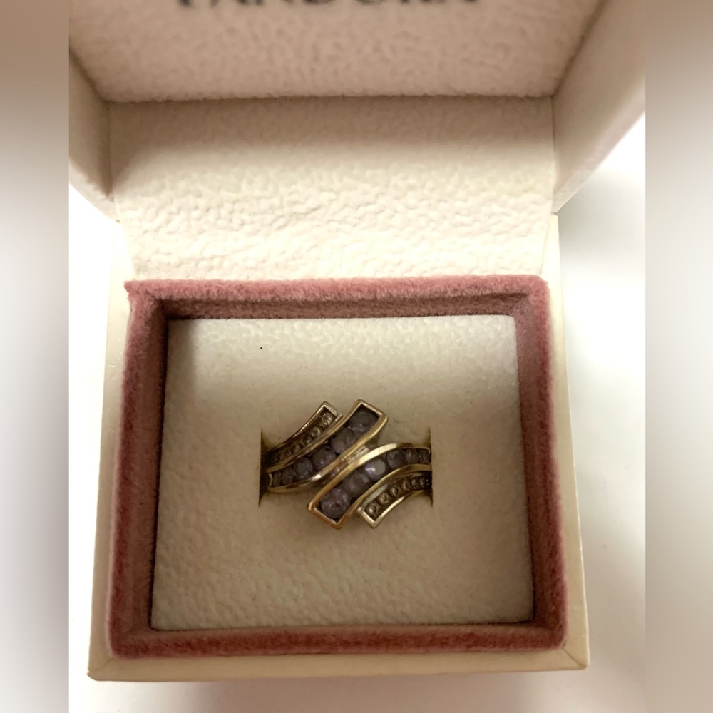Diamond and Amethyst Ring